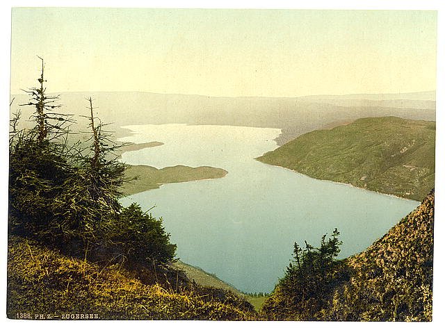 Zug Lake Zug I Vintage A4 Photo Print