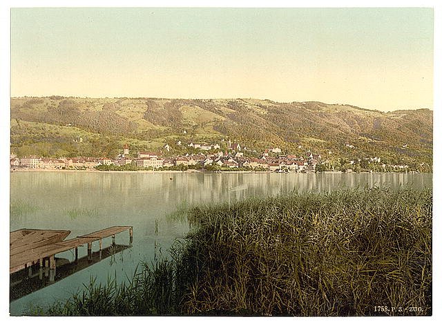 Zug general view Vintage A4 Photo Print