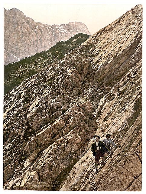 Zugspitze Upper Bavaria Vintage A4 Photo Print