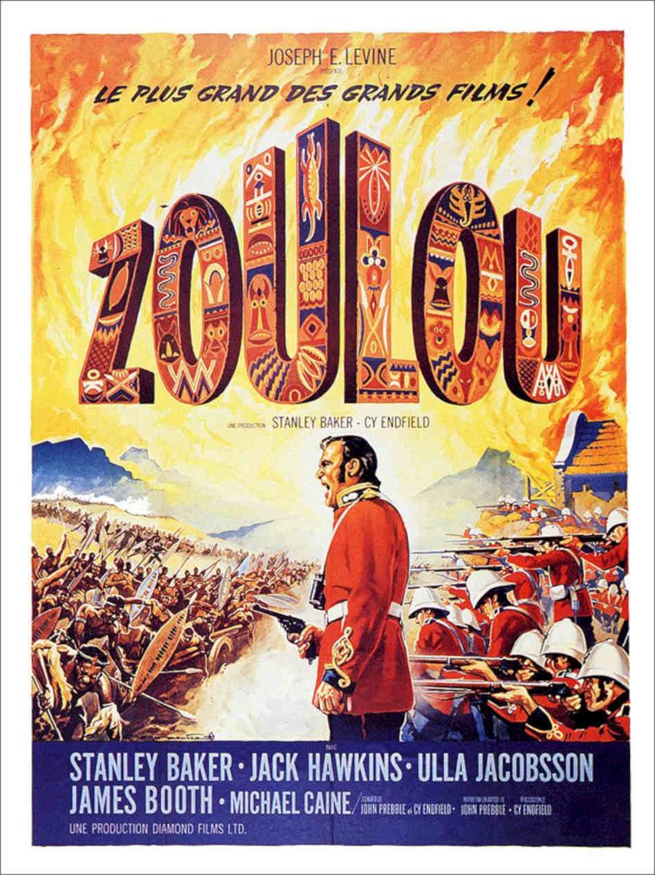 Zulu Michael Caine French Movie Poster Vintage Retro Advert Poster A4 Photo Pri