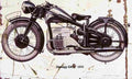 Zundapp K800 1933 Aged Vintage A4 Photo Print