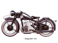 Zundapp K800 1933 motorbike A4 Photo Print