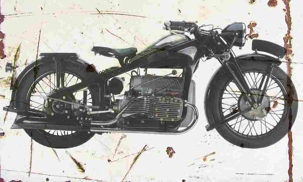Zundapp K800 1938 Aged Vintage A4 Photo Print