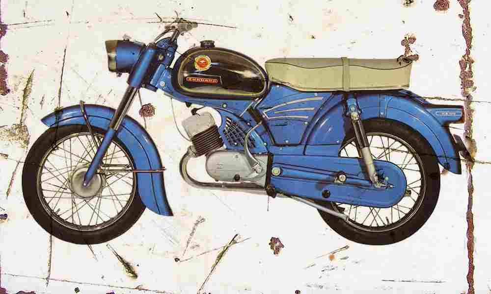 Zundapp KS100 1965 Aged Vintage A4 Photo Print