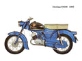 Zundapp KS100 1965 motorbike A4 Photo Print