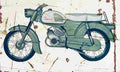Zundapp KS50 SL 1965 Aged Vintage A4 Photo Print