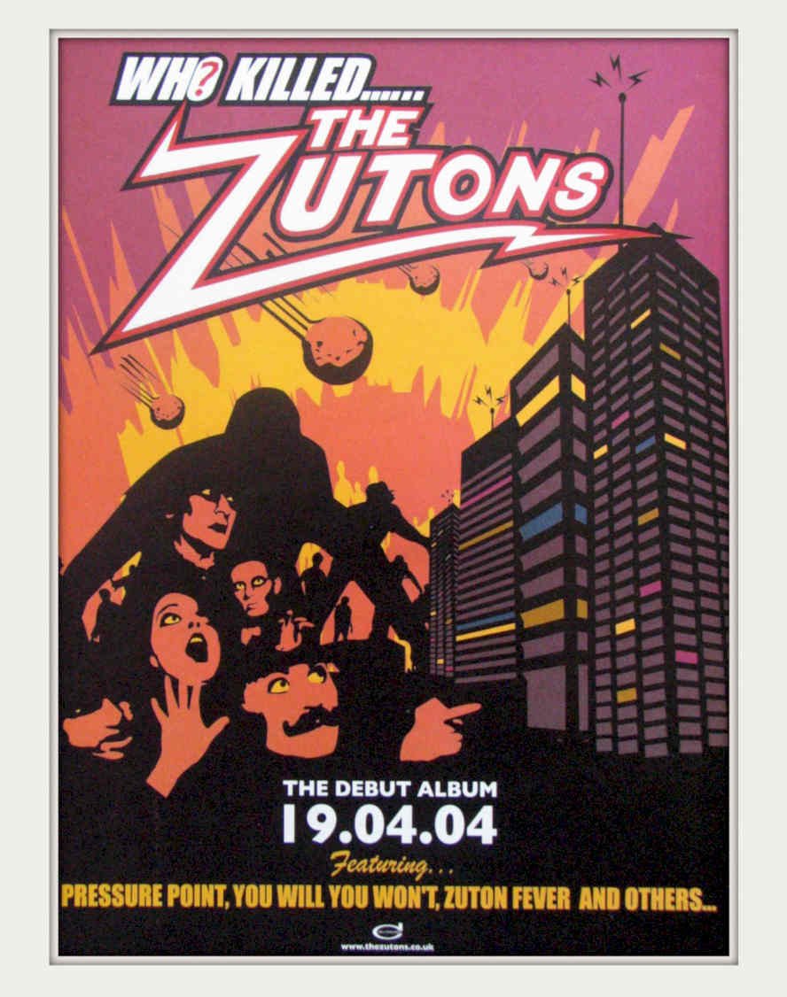Zutons Cityscape Pressure Vintage Retro Advert Poster A4 Photo Print