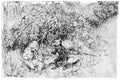 a SKETCH Wind in the Willows Arthur Rackham The wayfarer, as he reached him, saluted with a gesture of courtesy that had something foreign about it A4 Photo Print