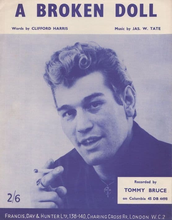 a broken doll tommy bruce 1960s sheet music 98665 A4 Photo Print