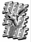 a donkey mc escher 1953 A4 Photo Print