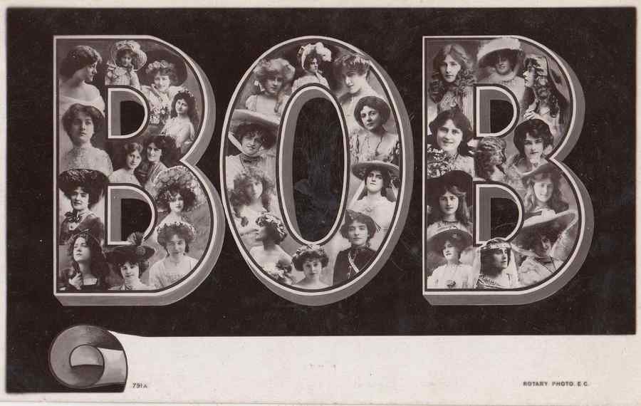 a name called bob edwardian theatre letter antique 95309 A4 Photo Print