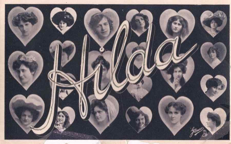 a name called hilda antique multiple image rpc actress 124119 A4 Photo Print