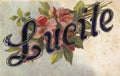 a name called lily with lucy lucille greetings old 94811 A4 Photo Print