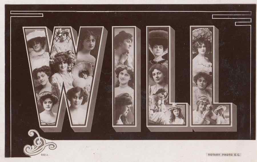 a name called will big letters actresses 95128 A4 Photo Print