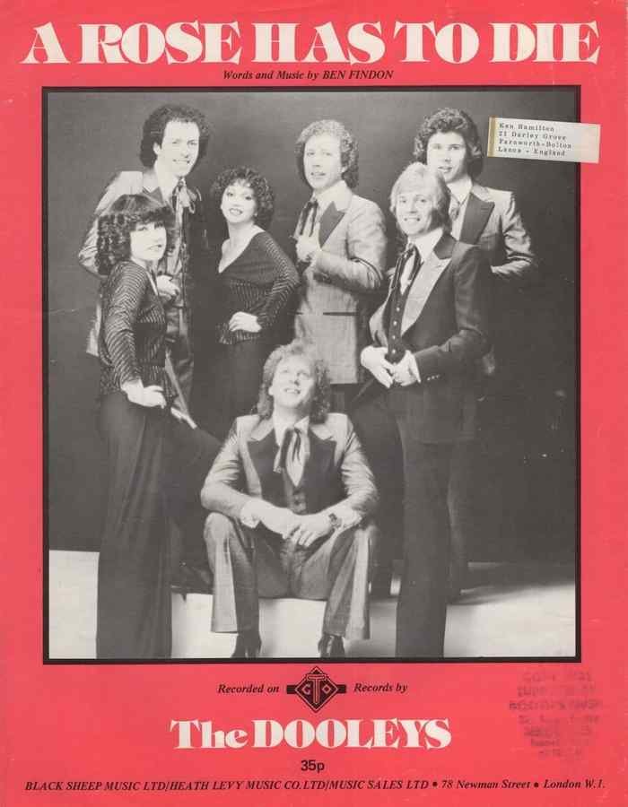 a rose has to die the dooleys sheet music 166144 A4 Photo Print