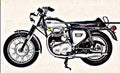 a65 firebird ss motorbike A4 Photo Print