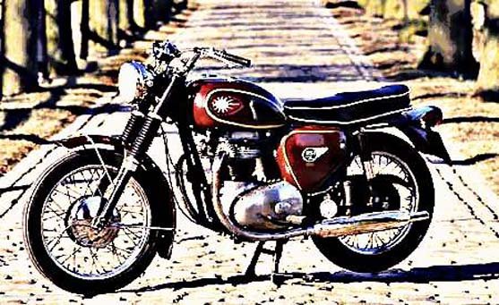 a65 star twin motorbike A4 Photo Print
