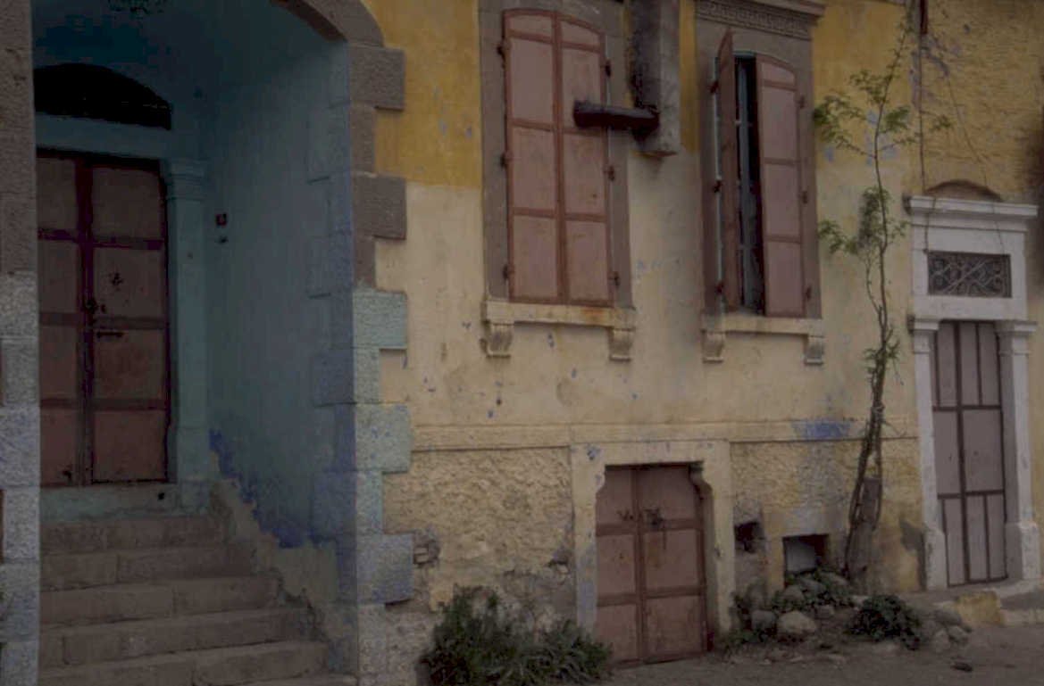 abandoned building steps 1980s 1990s A4 Photo Print