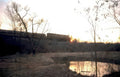 abandoned bunker sunset Vintage A4 Photo Print