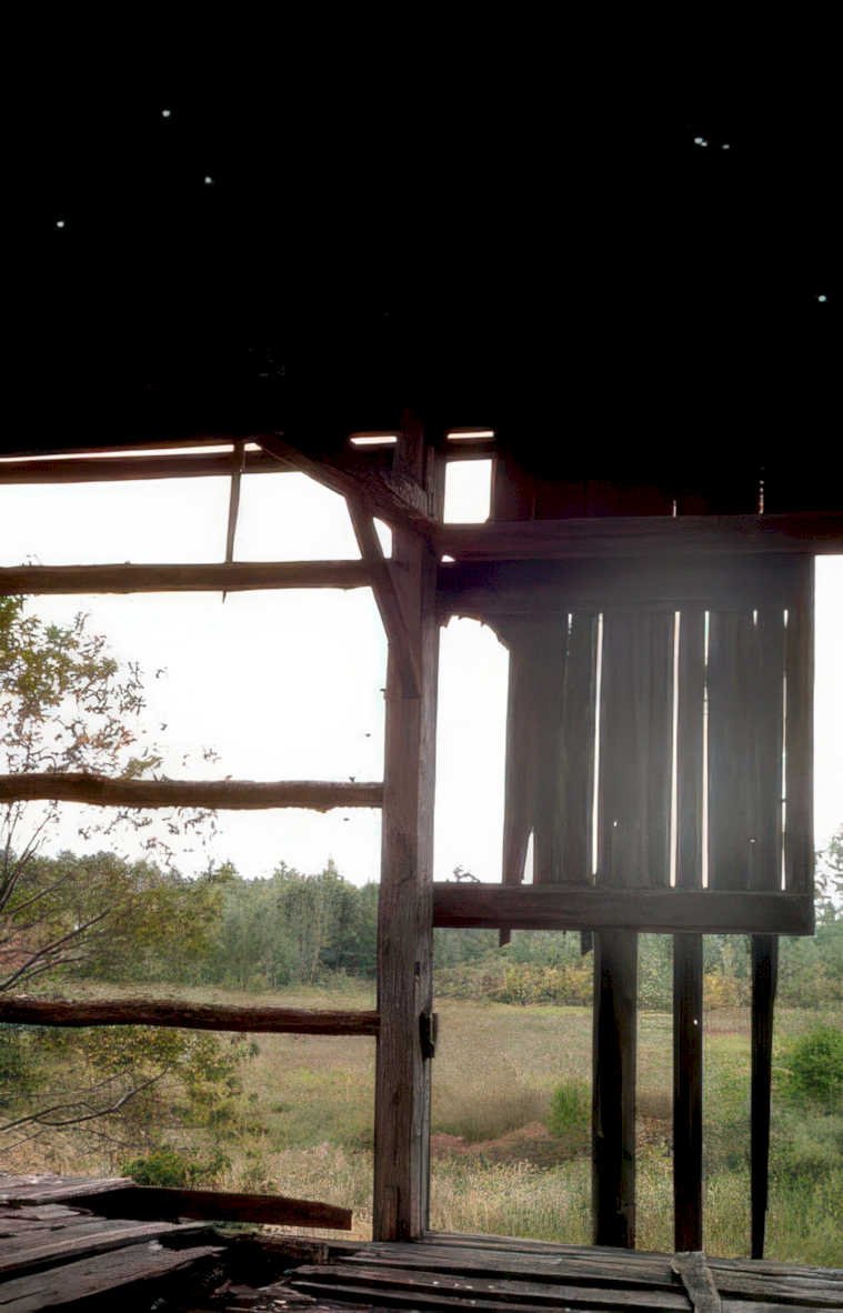 abandoned log cabin Vintage A4 Photo Print