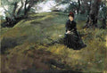abbey Young Woman In The Woods Art A4 Photo Print