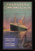 aberdeen commonwealth line ship suez canal travel advertising 188469 A4 Photo Print