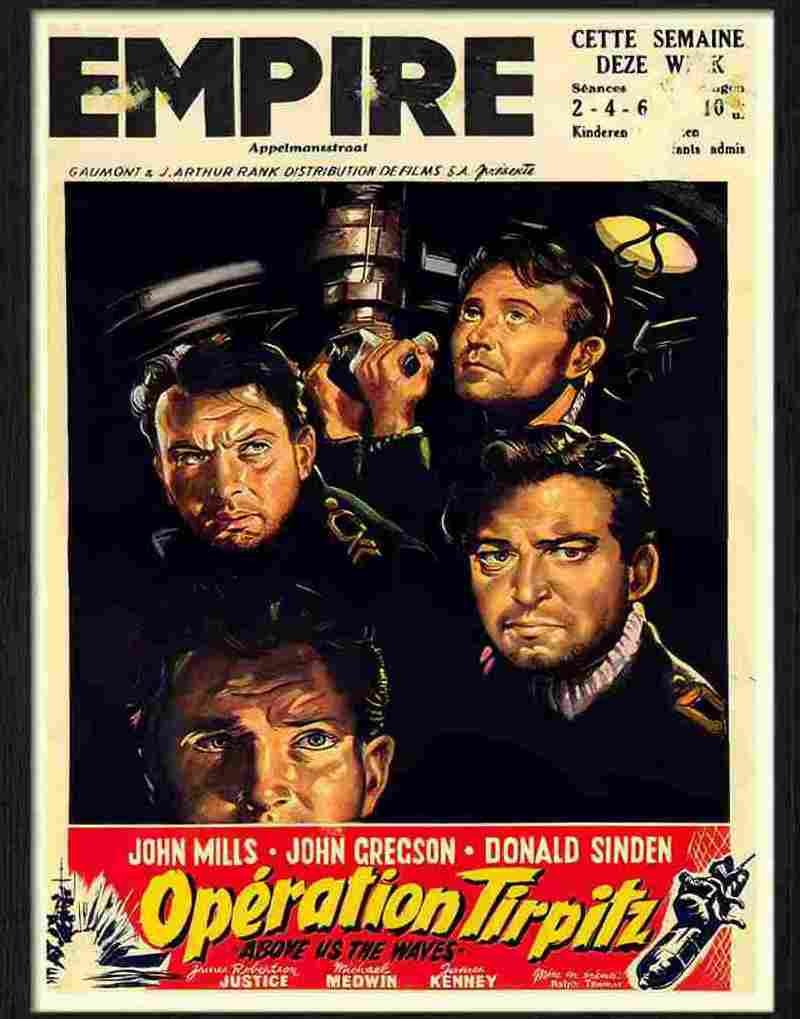 above us the waves john mills war movie poster 2 Advert A4 Photo Print