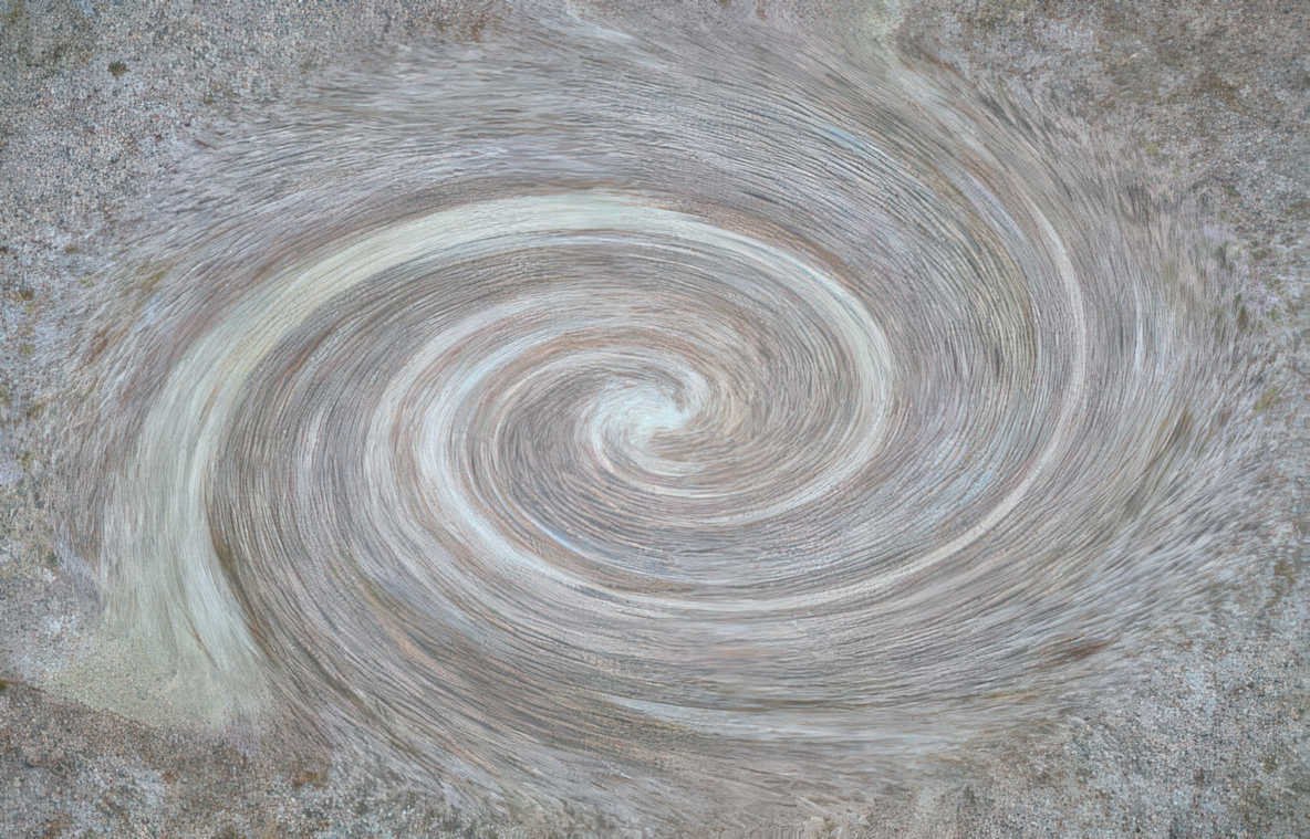 abstract marble spiral Vintage A4 Photo Print
