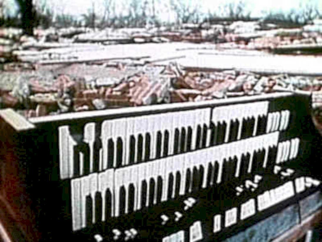 accordion cityscape piano1980s 1990s A4 Photo Print