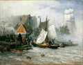 achenbach fisherboats at the mole Art A4 Photo Print