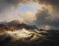 achenbach in rough waters Art A4 Photo Print