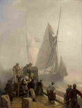achenbach incoming ships Art A4 Photo Print