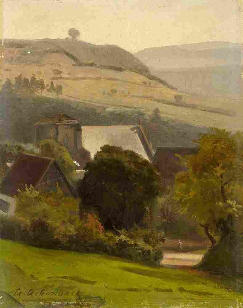 achenbach landscape Art A4 Photo Print