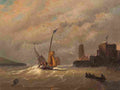achenbach oswald at the coast Art A4 Photo Print