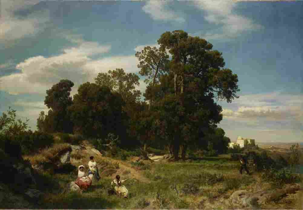 achenbach oswald morning Art A4 Photo Print