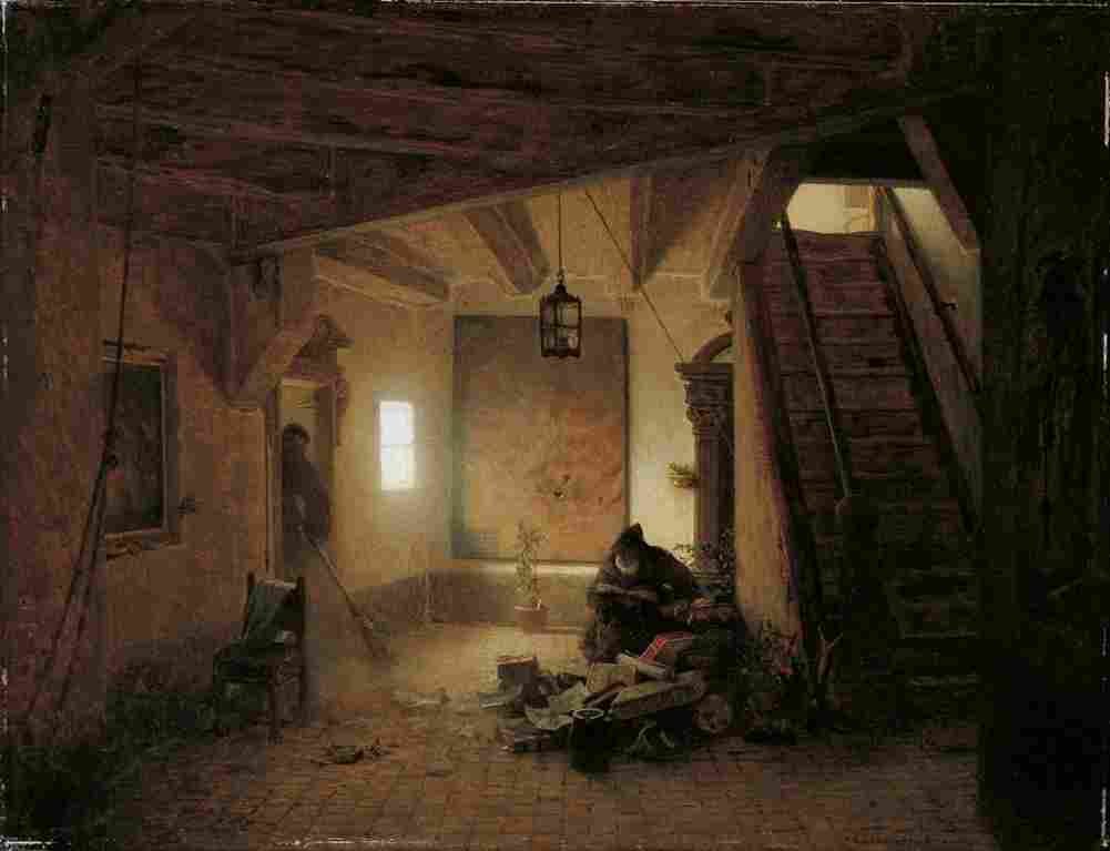 achenbach the bookworm Art A4 Photo Print