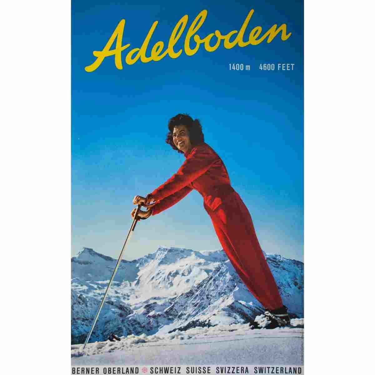 adelboden gyger klopfenstein 1965 2 Advert A4 Photo Print
