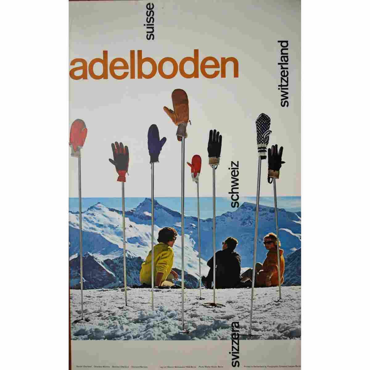 adelboden werner muehlemann 1960 2 Advert A4 Photo Print