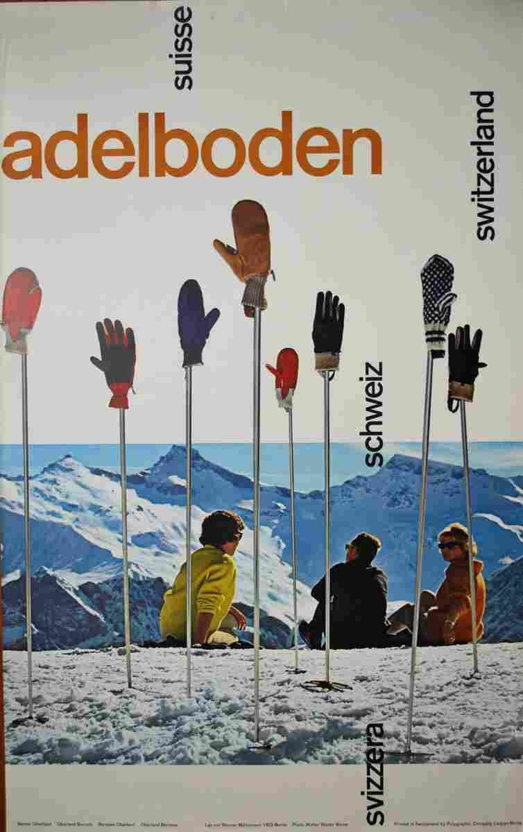 adelboden werner muehlemann 1960 4 Advert A4 Photo Print