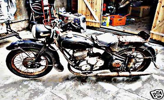 adler m200 motorbike A4 Photo Print