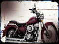 adventure 250 A4 Photo Print Motorbike Vintage Aged