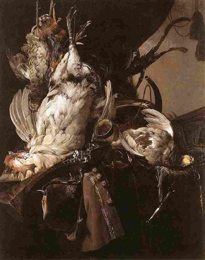 aelst Dead Birds and Hunting Weapons Art A4 Photo Print