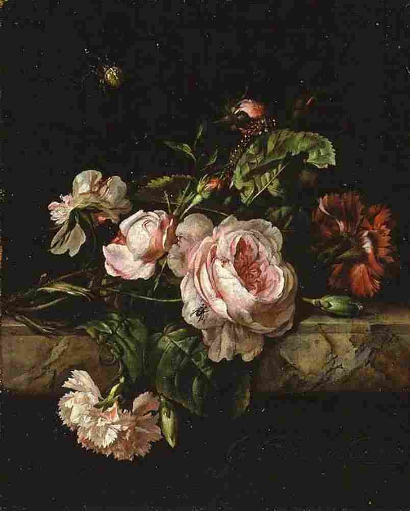 aelst Group of Flowers Art A4 Photo Print