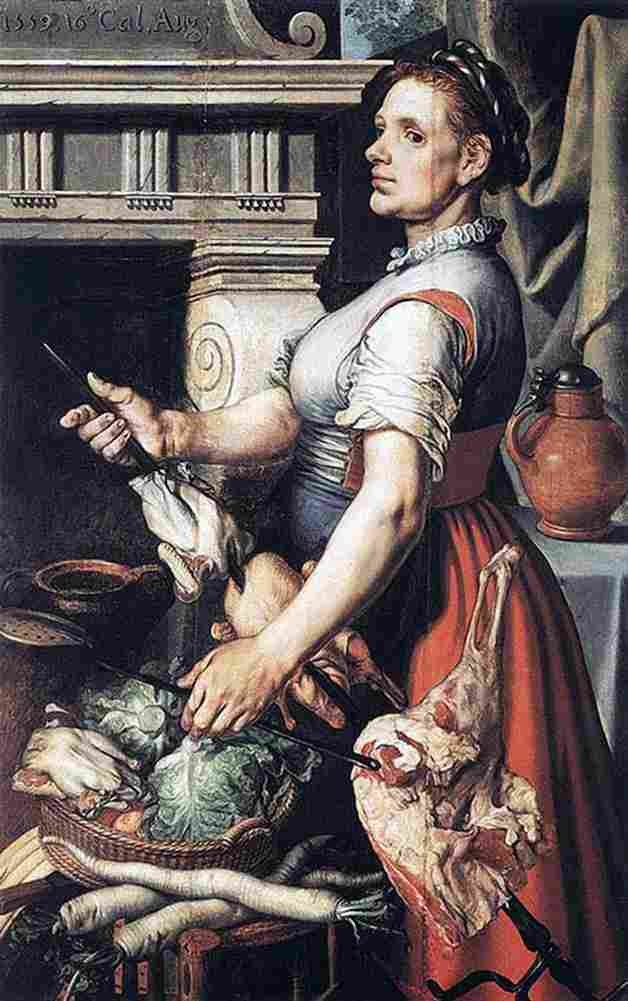 aer Cook in Front of the Stove Art A4 Photo Print
