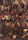 aer Market Scene a Art A4 Photo Print