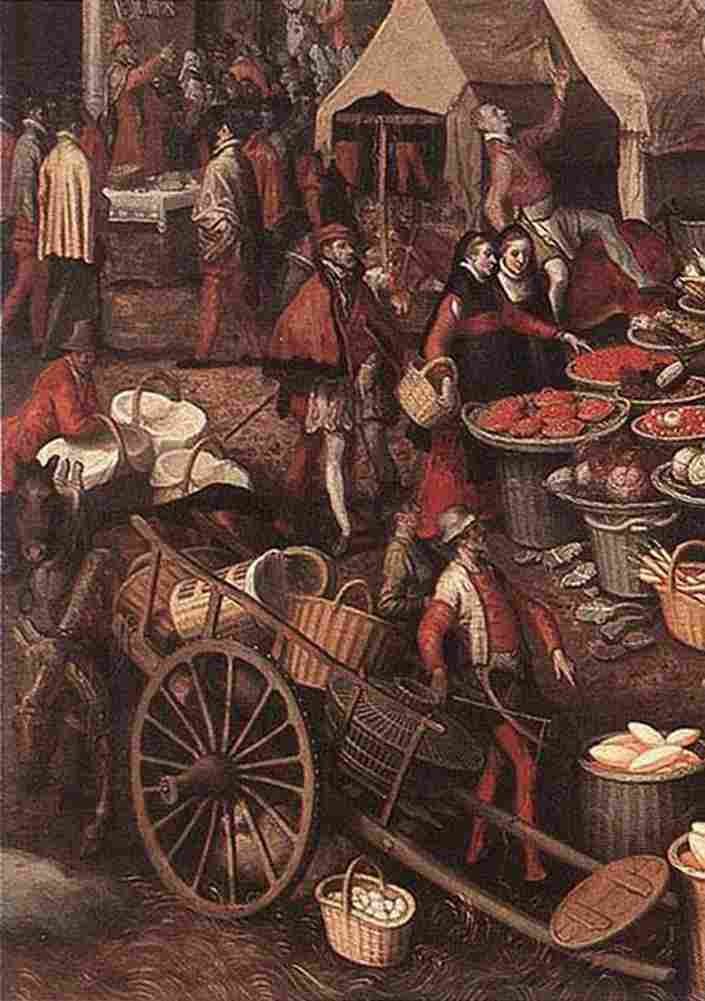 aer Market Scene a Art A4 Photo Print