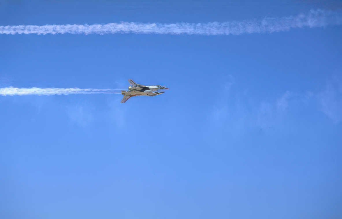 aerial jet flight Vintage A4 Photo Print