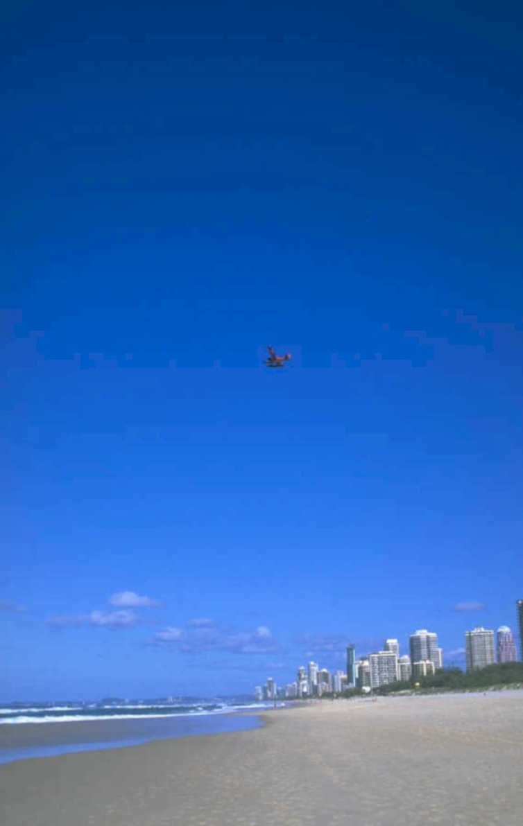 aerial plane beach 1980s 1990s A4 Photo Print
