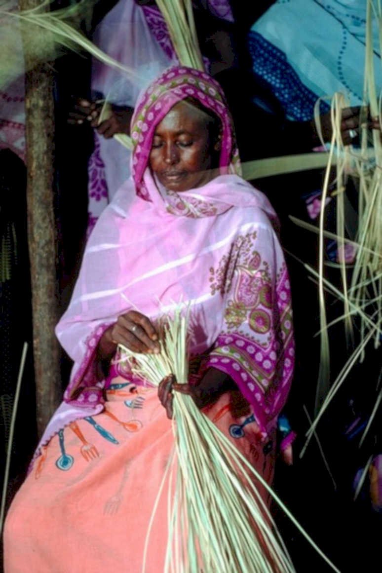 african weaver basket1980s 1990s A4 Photo Print