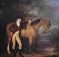 agas self portrait with horse Art A4 Photo Print